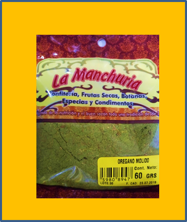 ORÉGANO MOLIDO
60 GRS