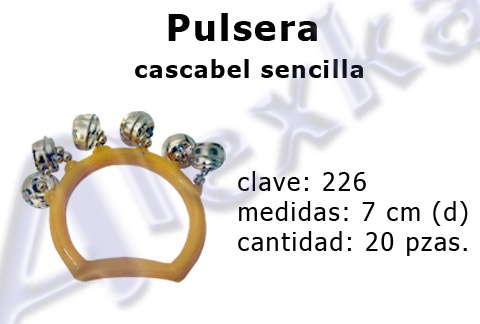 PULSERA CASCABEL SENCILLA
AK 226
$243.75
