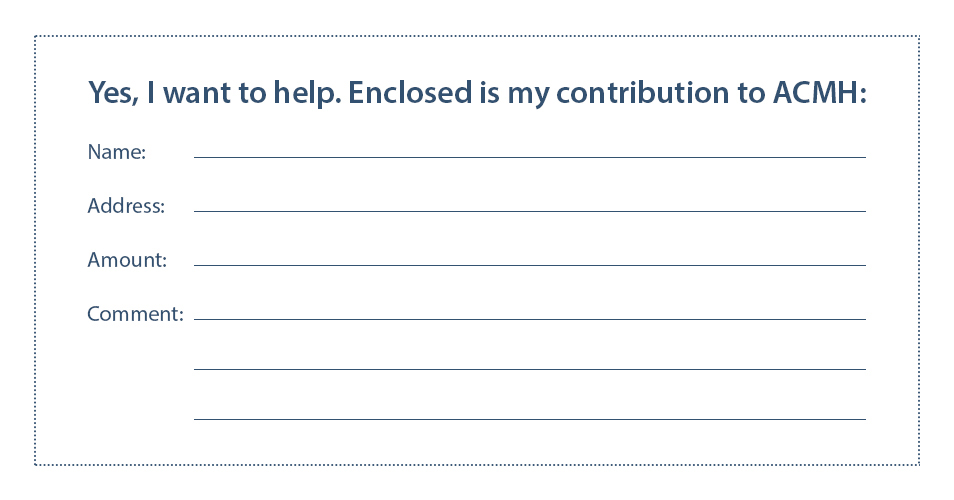 New York Financial Contributions | Assist ACMH | Seed Money