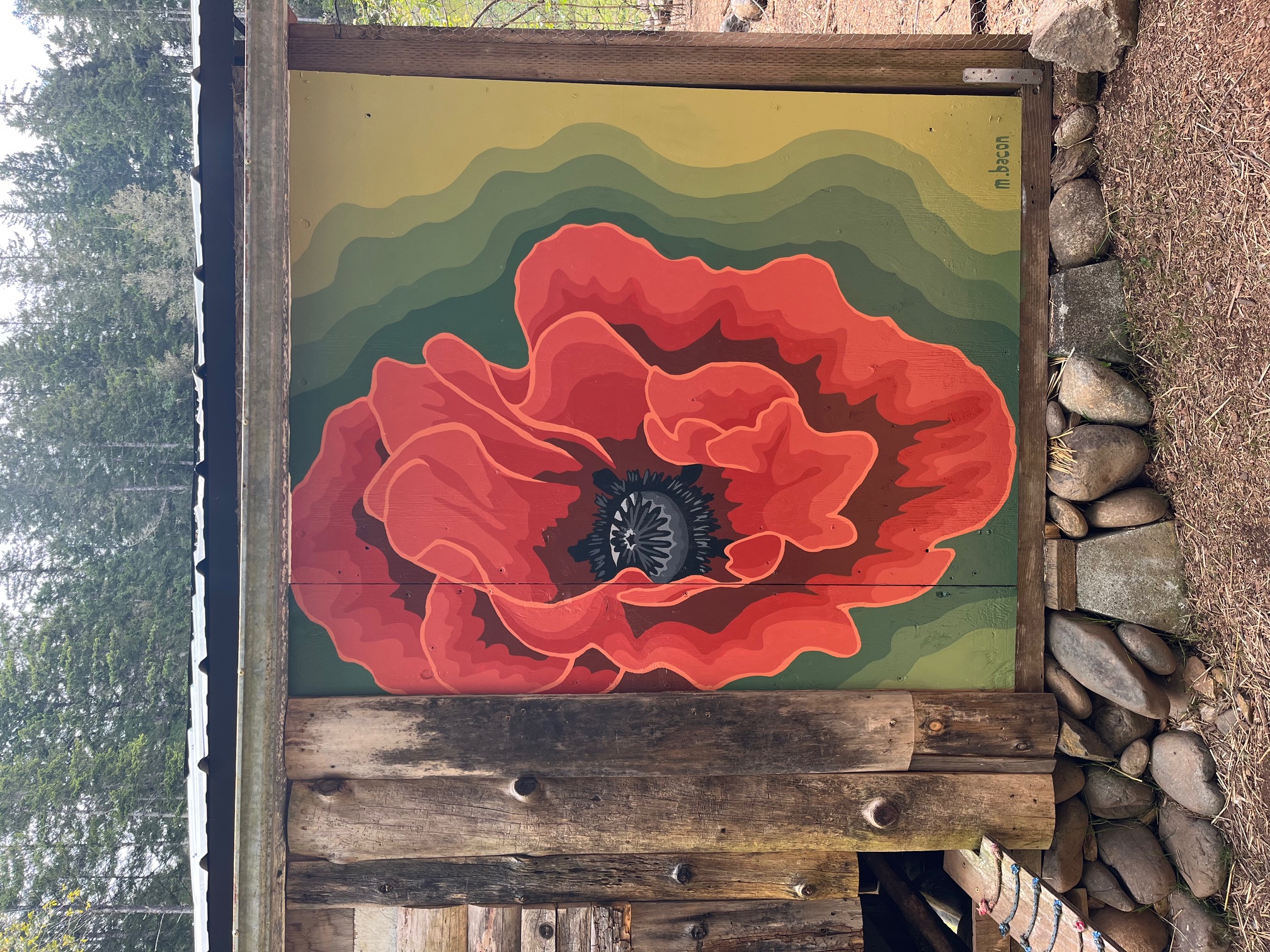 Chicken Coop Mural 5' x 6'