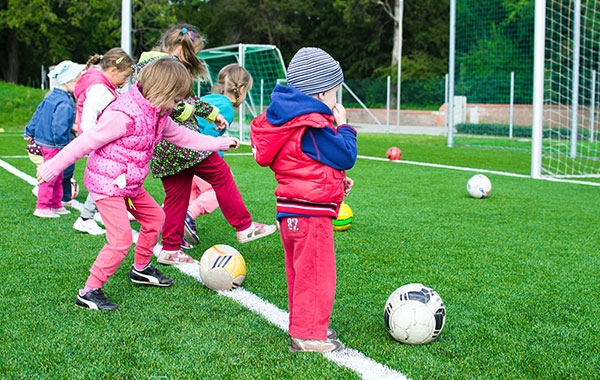 Playing Soccer