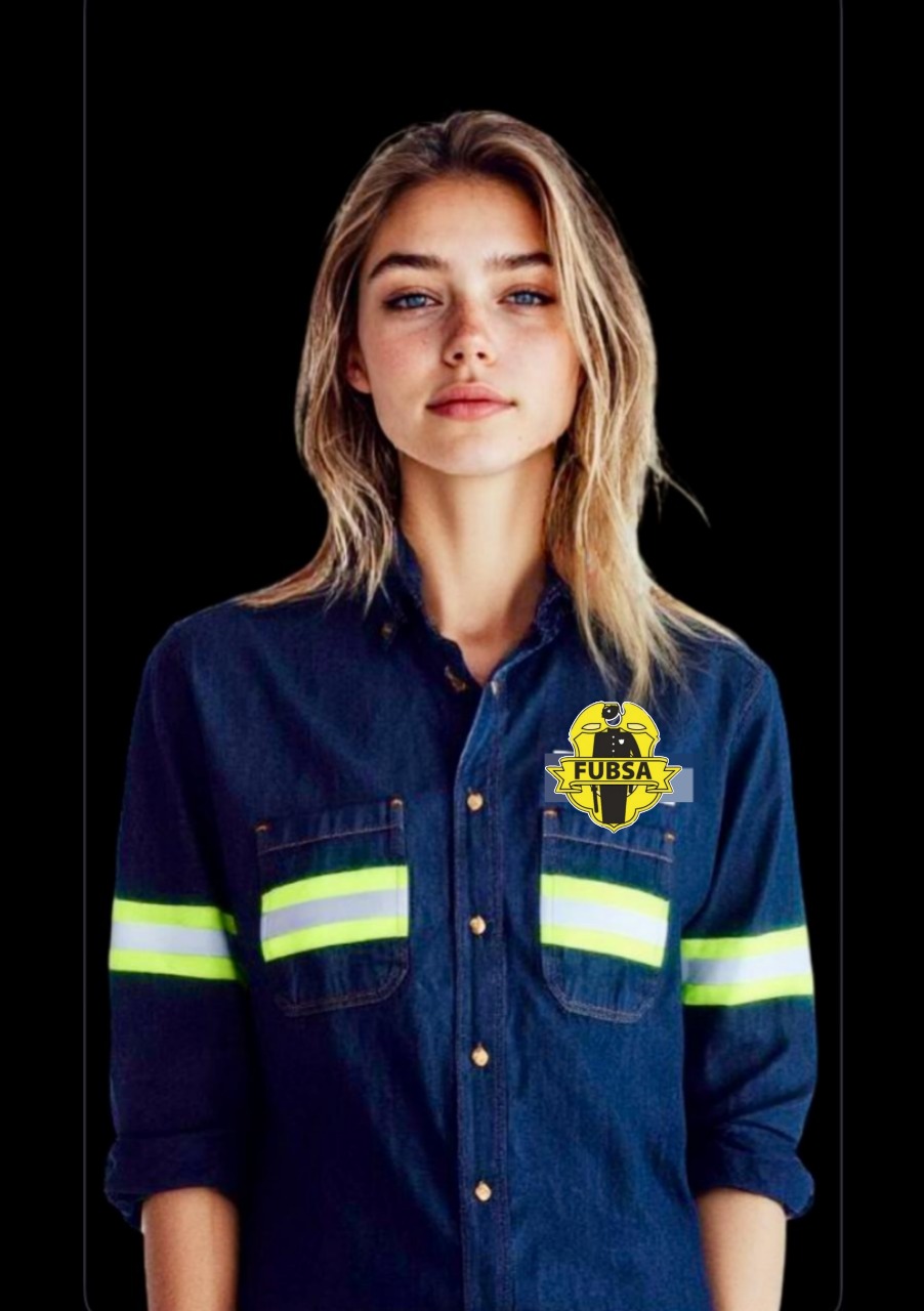 CAMISOLA DE MEZCLILLA, CINTA REFLEJANTE BICOLOR FRENTE MANGAS Y ESPALDA 