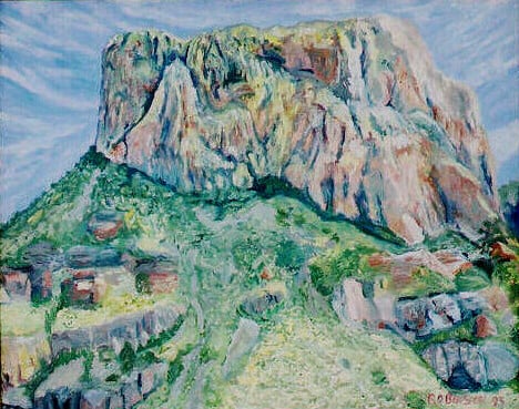 Op-056 CASA GRANDE 24 in x 30 in Oil on Linen 1993