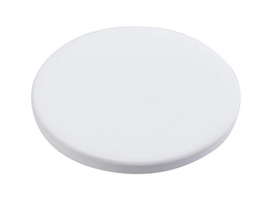 Plain white coaster