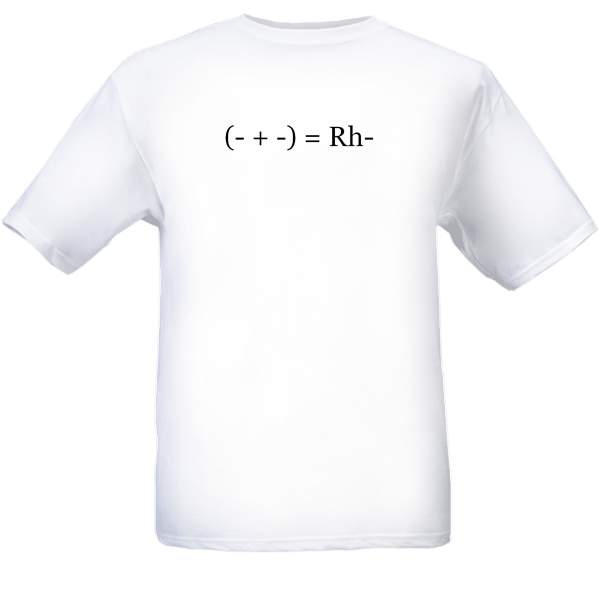 T-Shirt (- + -) = Rh-