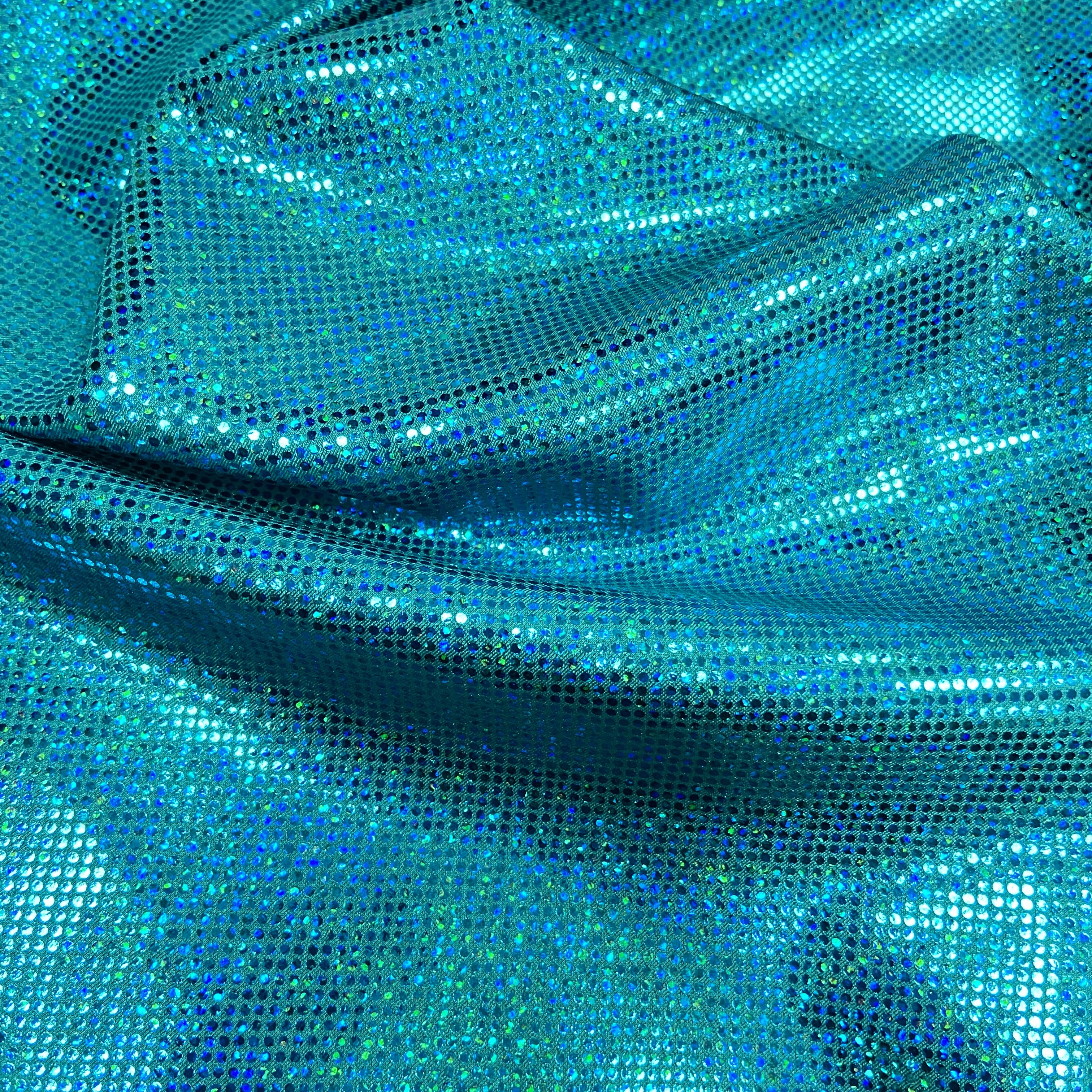 Teal sparkle hologram 