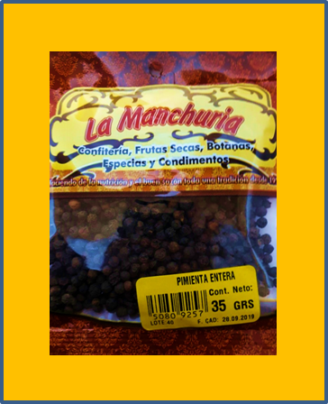 PIMIENTA ENTERA
35 GRS