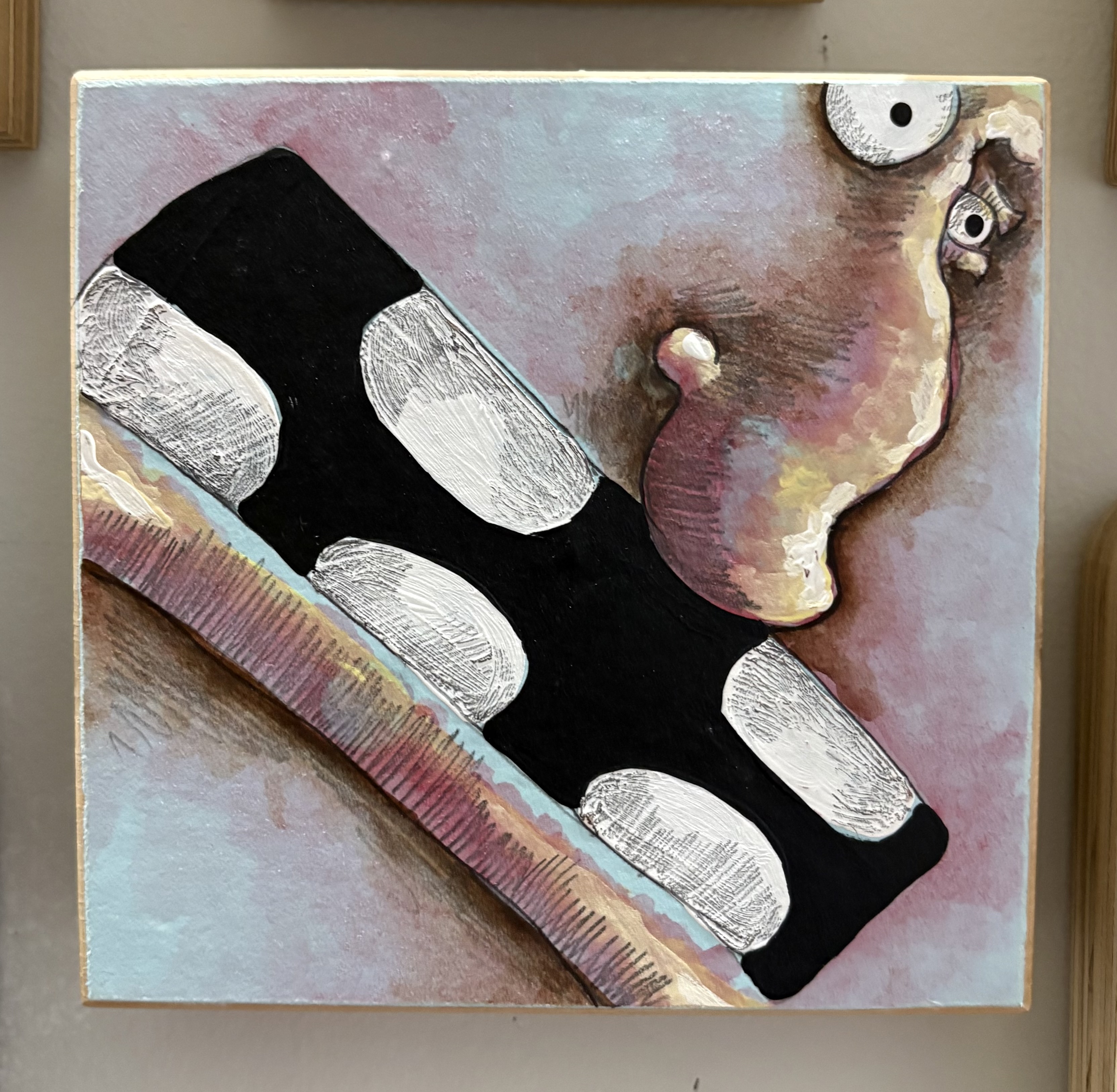 Acrylic on wood
6" X 6 " 
$45.