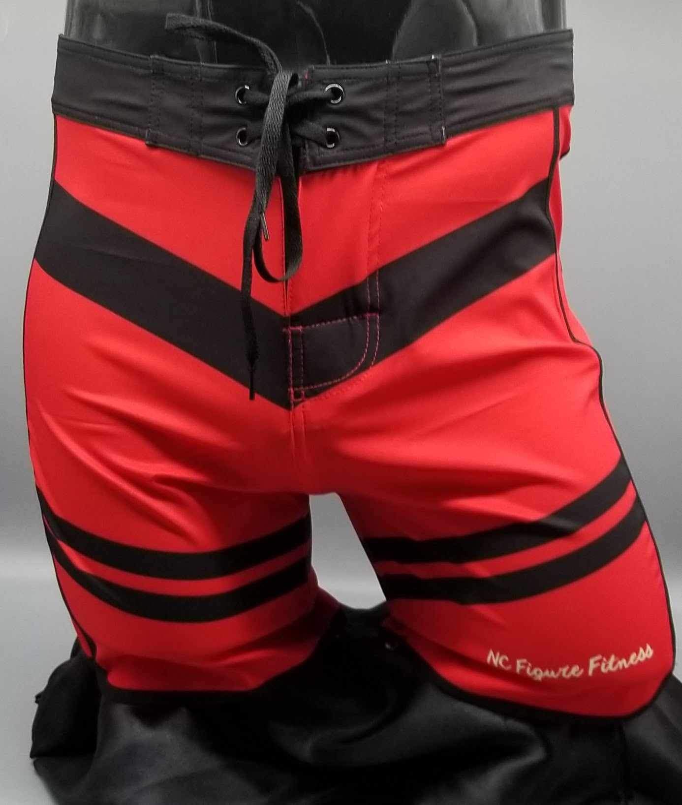 $65.00 
Men's Physique shorts
Red/ Black stripes