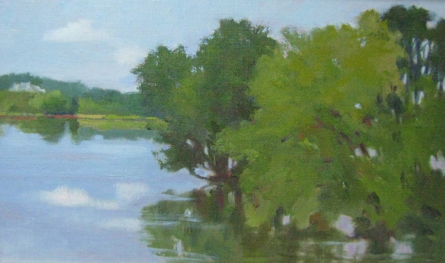 Chamberlain, Potomac at Rileys Lock, 10x16 Oil