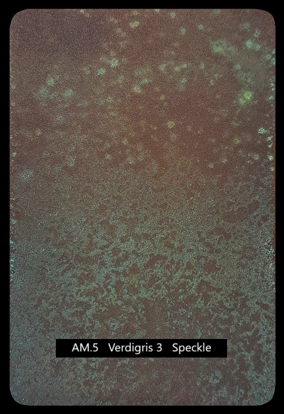 Sample AM.5 Verdigris 3 Speckle Artistic Metals