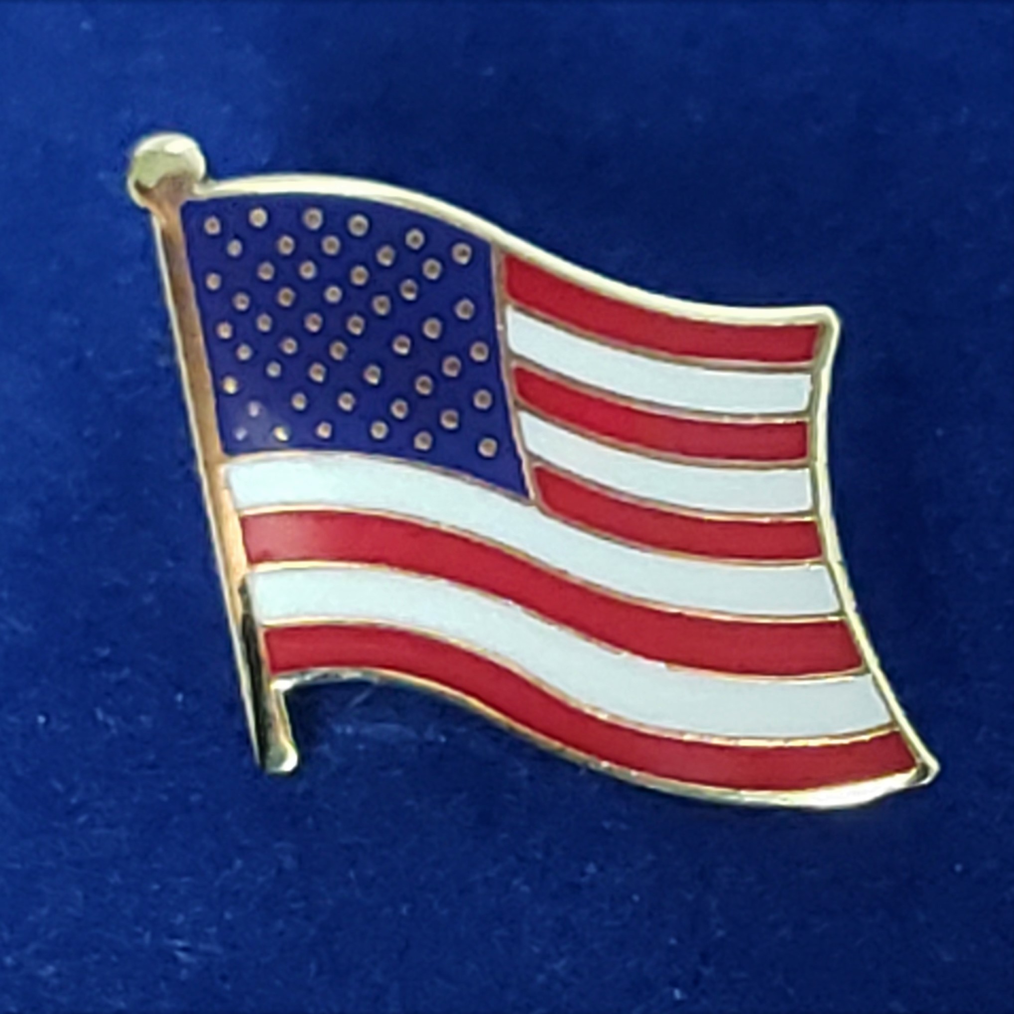 American Flag US Secret Service New Red/White/Blue wi Lapel Pin/Tie Tack 