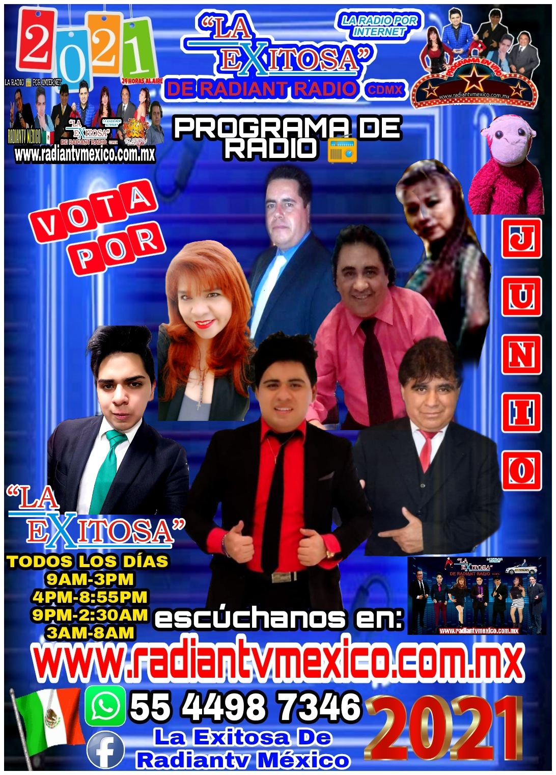 LA EXITOSA DE RADIANTV MEXICO GUSS RODRIGUEZ LOCUTOR POR LA NOCHE CON GUSS