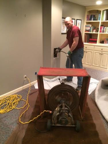 Main sewer cleaning
