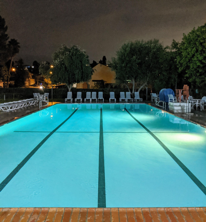Evening at Deane Homes Swim Club