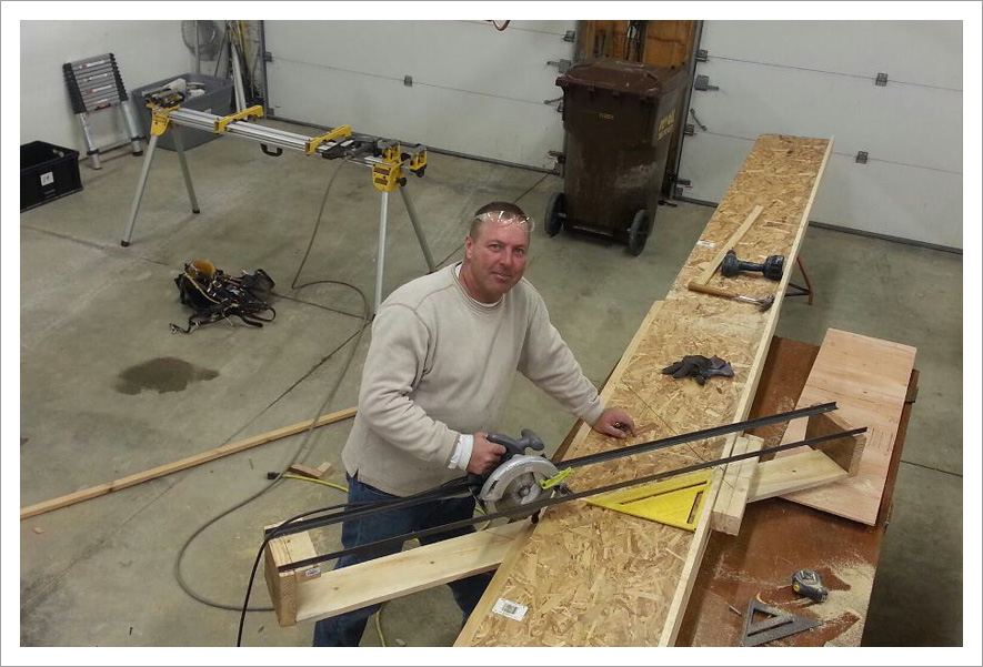 Remodeling contractor Dennis||||Custom made, 24 ft. multi-angle cut table. Built by Dennis at D & N Enterprise