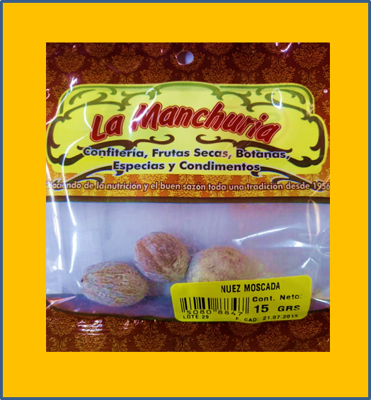 NUEZ MOSCADA
15 GRS