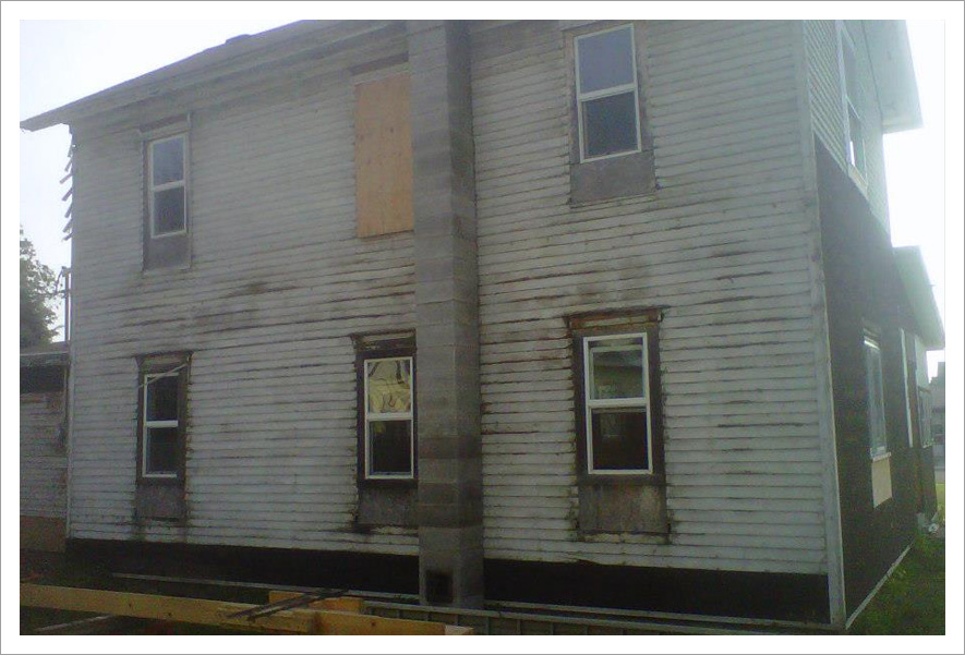 Siding before remodeling||||Before