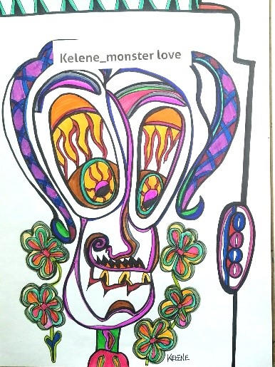 Title: Mustache man. 11 x 14. Pen and pencil on paper. Framed. Artwork for sale. Inquiry kelene69@hotmail.com