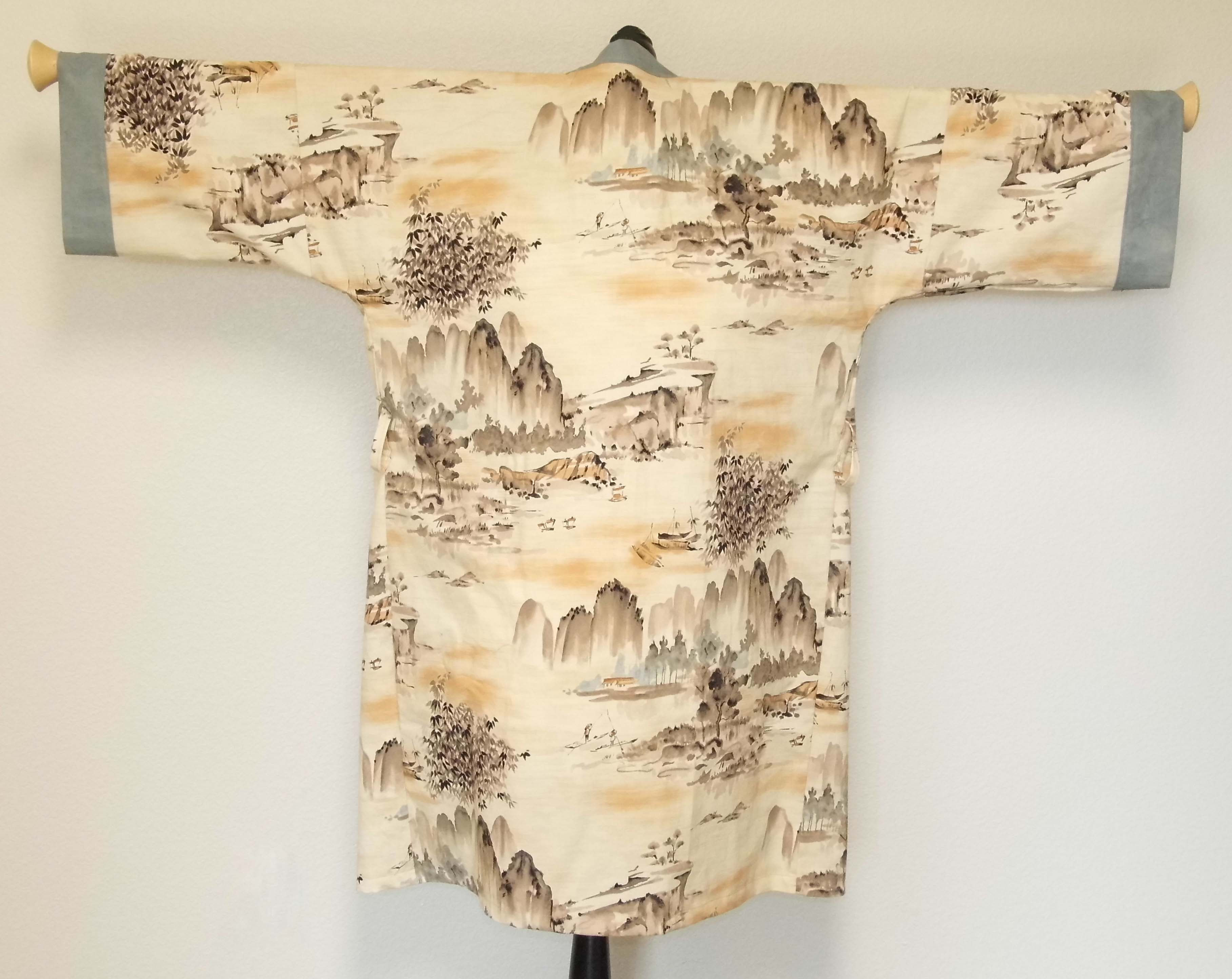Blue Crane Kimono