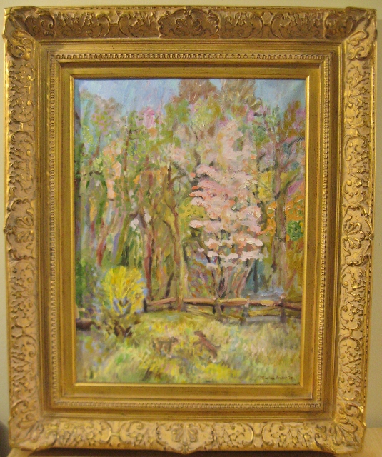 Taylor, Spring, with Happy Dogs, 24 x 18 Oil