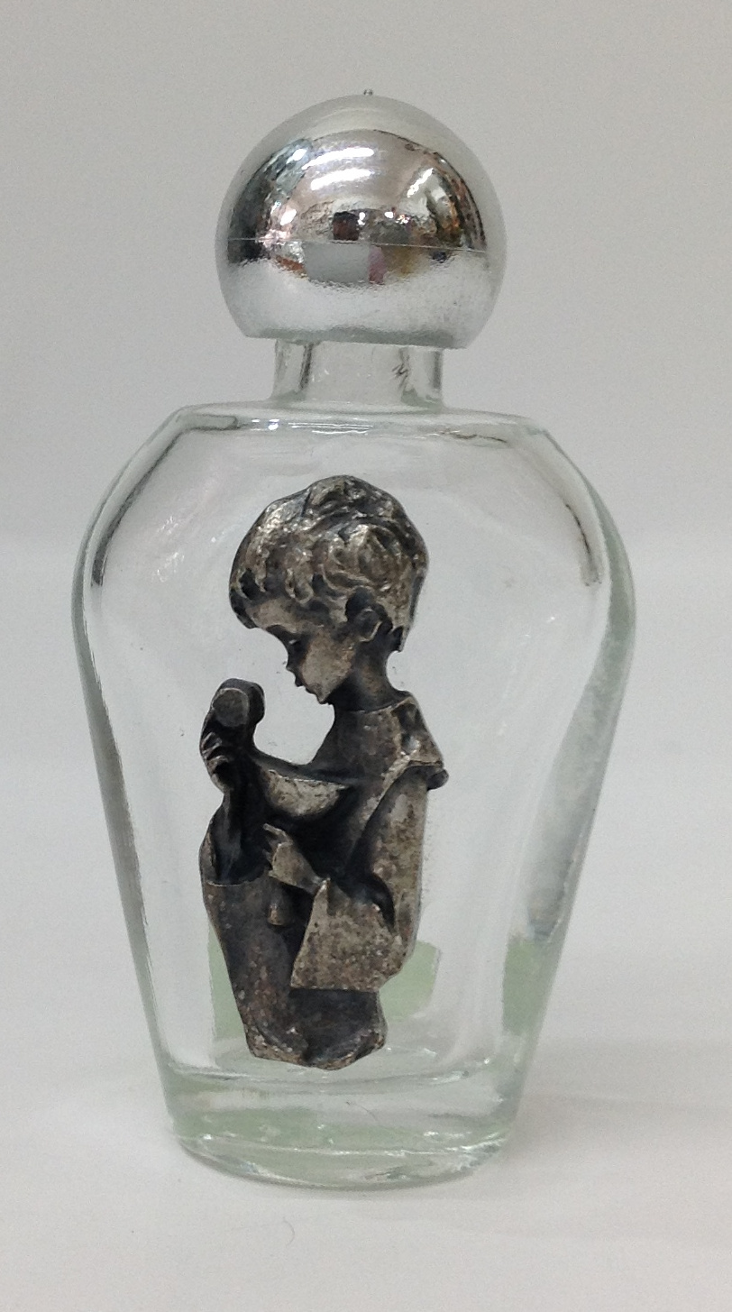 BOTELLA CON IMAGEN DE CÁLIZ CON NIÑO