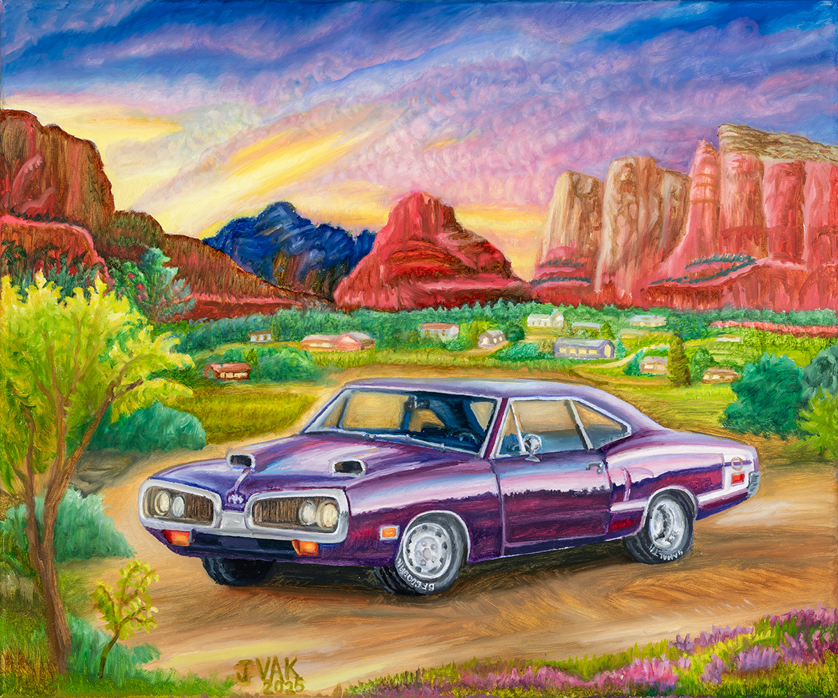 1970 Dodge Charger
20 X 24 Original Oil
$2500
2025