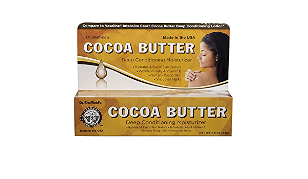 Manteca de cacao, enriquecida con vitamina E, en una base relajante sin fragancia. Ayuda a suavizar y mezclar marcas y cicatrices poco atractivas. Tonifica la piel