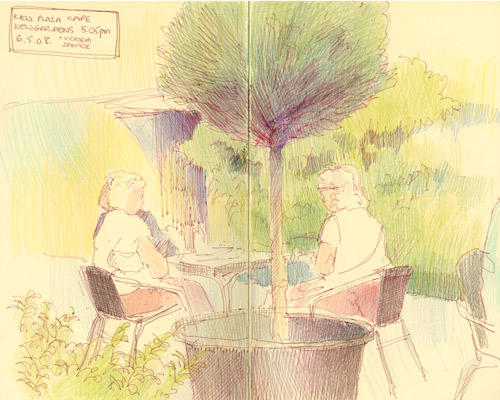 Taking tea at Kew Plaza Cafe