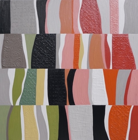 Indigo Child Series "The Fire and the Rose" 30 x 30 "Crystal Mountain 2"