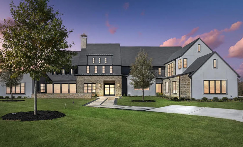 An animated image of a large home
