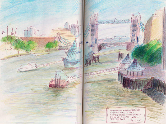 The view east from London Bridge