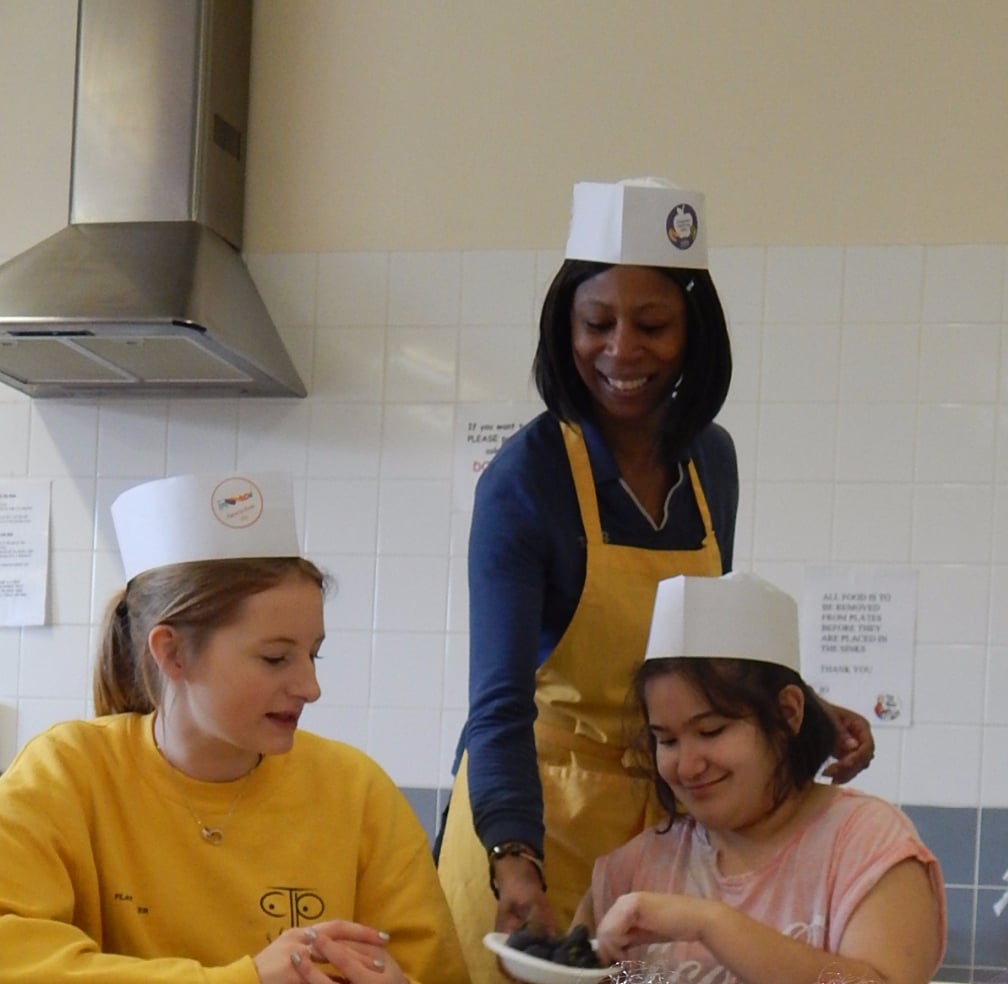 Easter Playscheme: We enjoyed a lovely visit from our lovely friend Sonia, from Tesco Newmarket Road who did some fantastic cookery sessions with us 