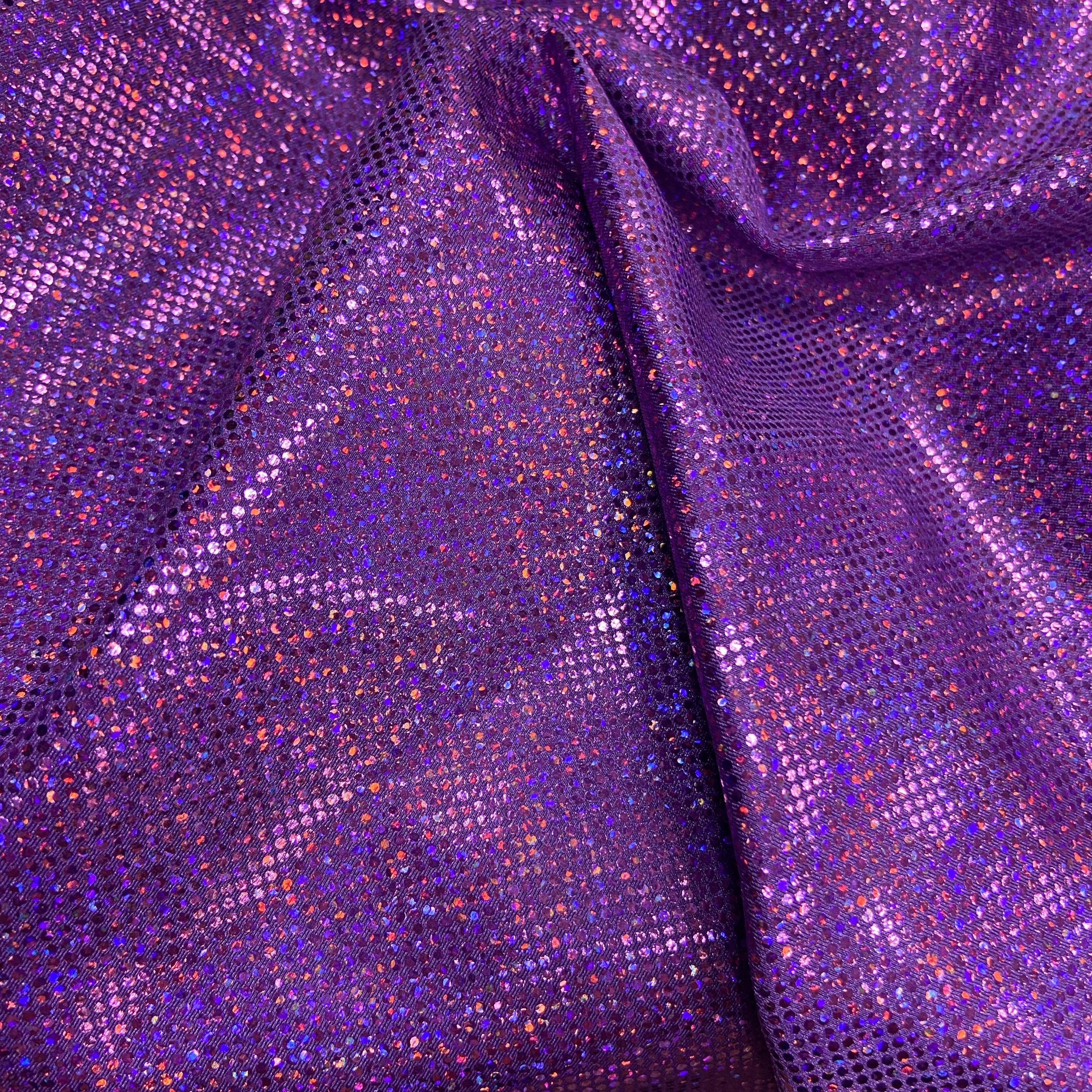 Light purple sparkle hologram on light purple 