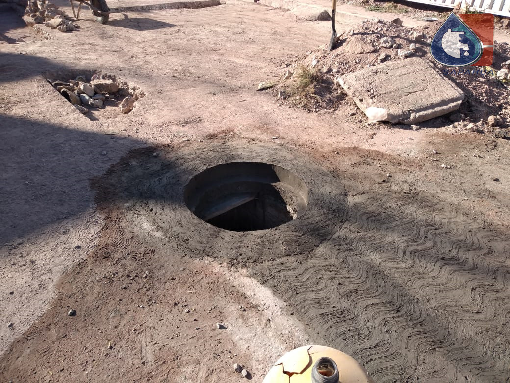 HECHURA DE REGISTRO DE DRENAJE EN CALLE CAMPILLO, COL. ALTA VISTA DE JUAREZ