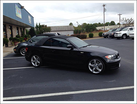 Image of tinted BMW convertible||||