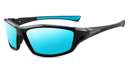 Polarisierte Vintage-Sonnenbrille im Luxus-Stil für Damen und Herren. Retro-Nachtsichtbrille zum Autofahren, Radfahren und Angeln. UV400 Filterbrille
Schwarz Grau Blau