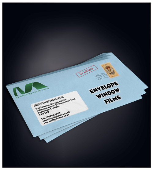 EWF, Envelope Window, EnvelopeWindow, Polystyrene, OPS , PET, PLA, OPP, Patch Window, Acetate, Glassine