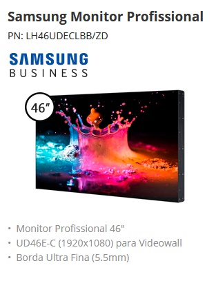 Samsung Monitor Profissional pn lh46udeclbb/zd