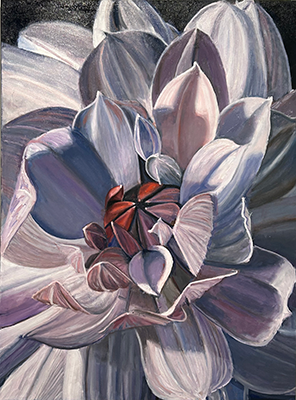 Painting of a Dahlia