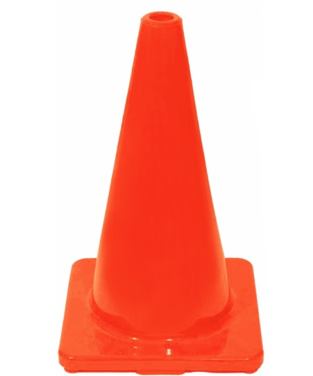 Cono brilloso anaranjado
 En medidas de 45 cm , 71 cm y 91 cm