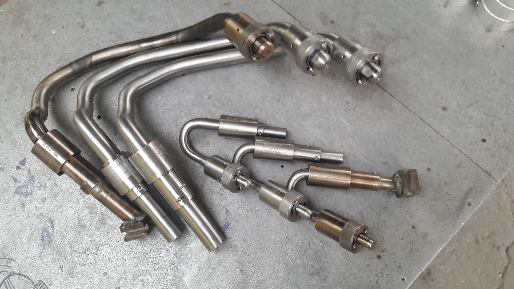 Mandriles de acero inox. con caps