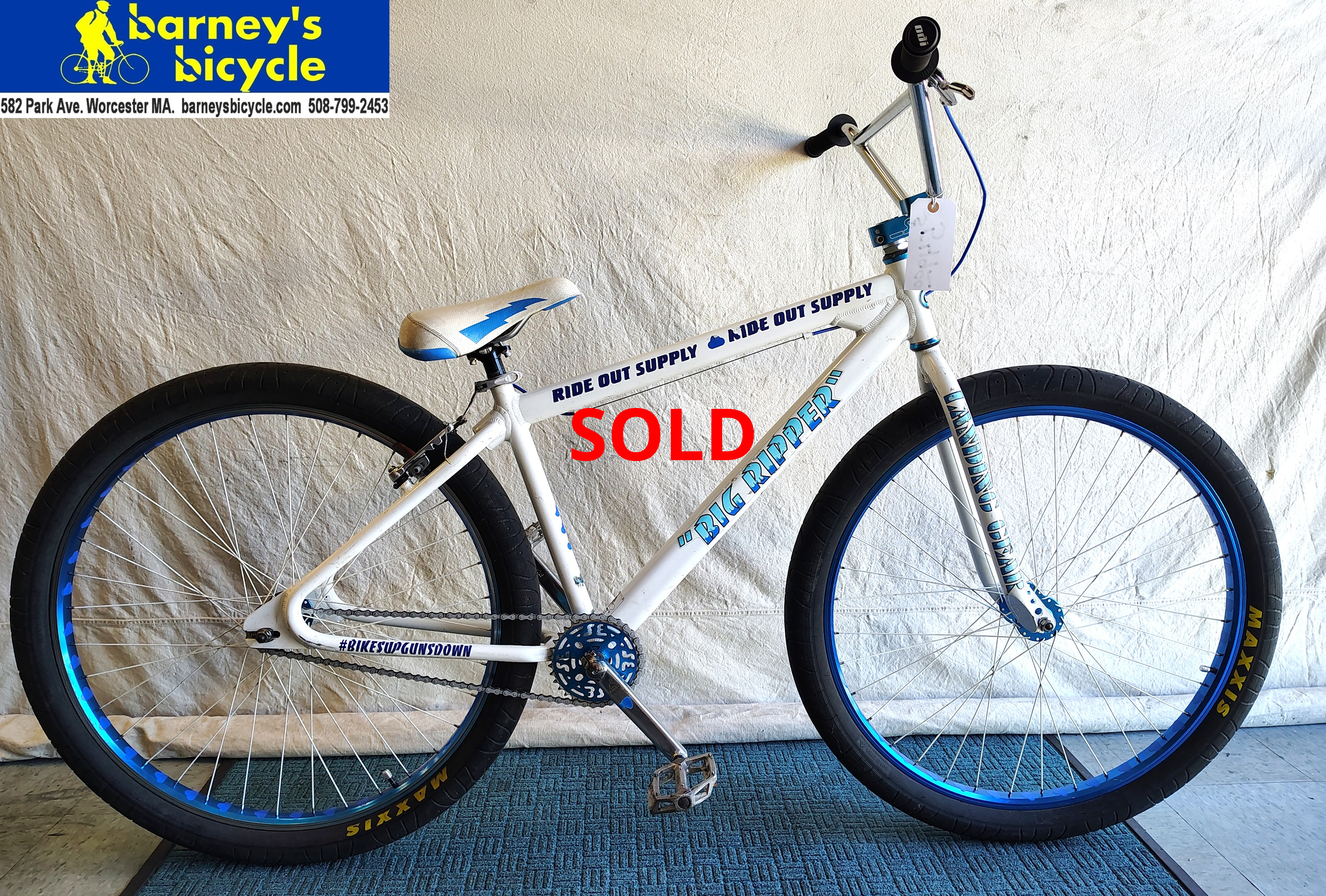 SE Big Ripper 29
29" BMX/ Ages 13 -Adult
Price: $549.00
(Professionally Tuned)