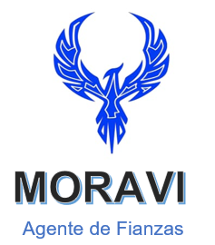 Logo de Moravi con diseño de águila azul y texto 'Agente de Fianzas