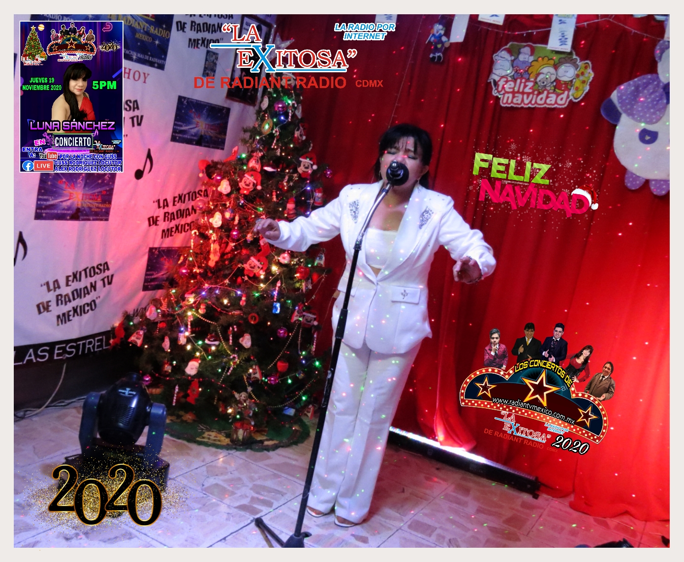 Luna Sánchez En Concierto de Fin de Año 2020 La Exitosa De Radiantv México