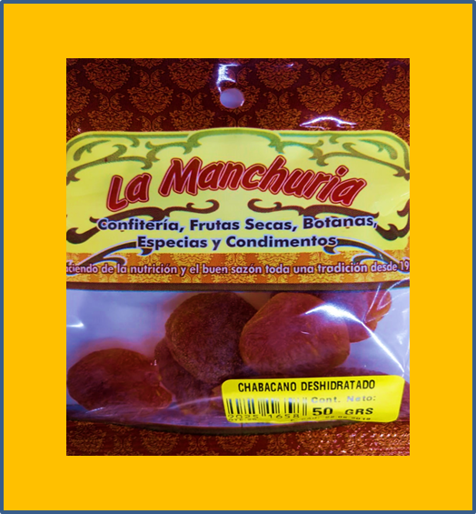 CHABACANO DESHIDRATADO
50 GRS