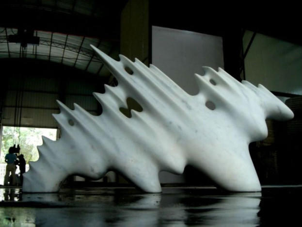 Dragon, marble, studio, Shanghai, China