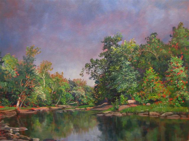 Kushnir, Not Dark Yet, 18x24, Oil