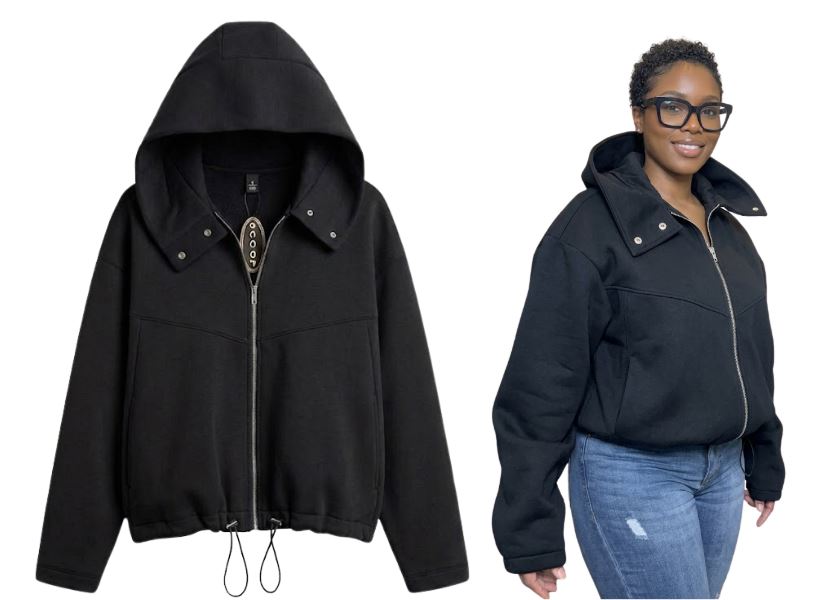 SCJ036968
BLACK SCOOP NEOPRENE OVERSIZED JACKET 
SIZE: L
AVAILABLE SIZES  M, L, XL, XXL
UPC: 198789459512
12 CS/PK