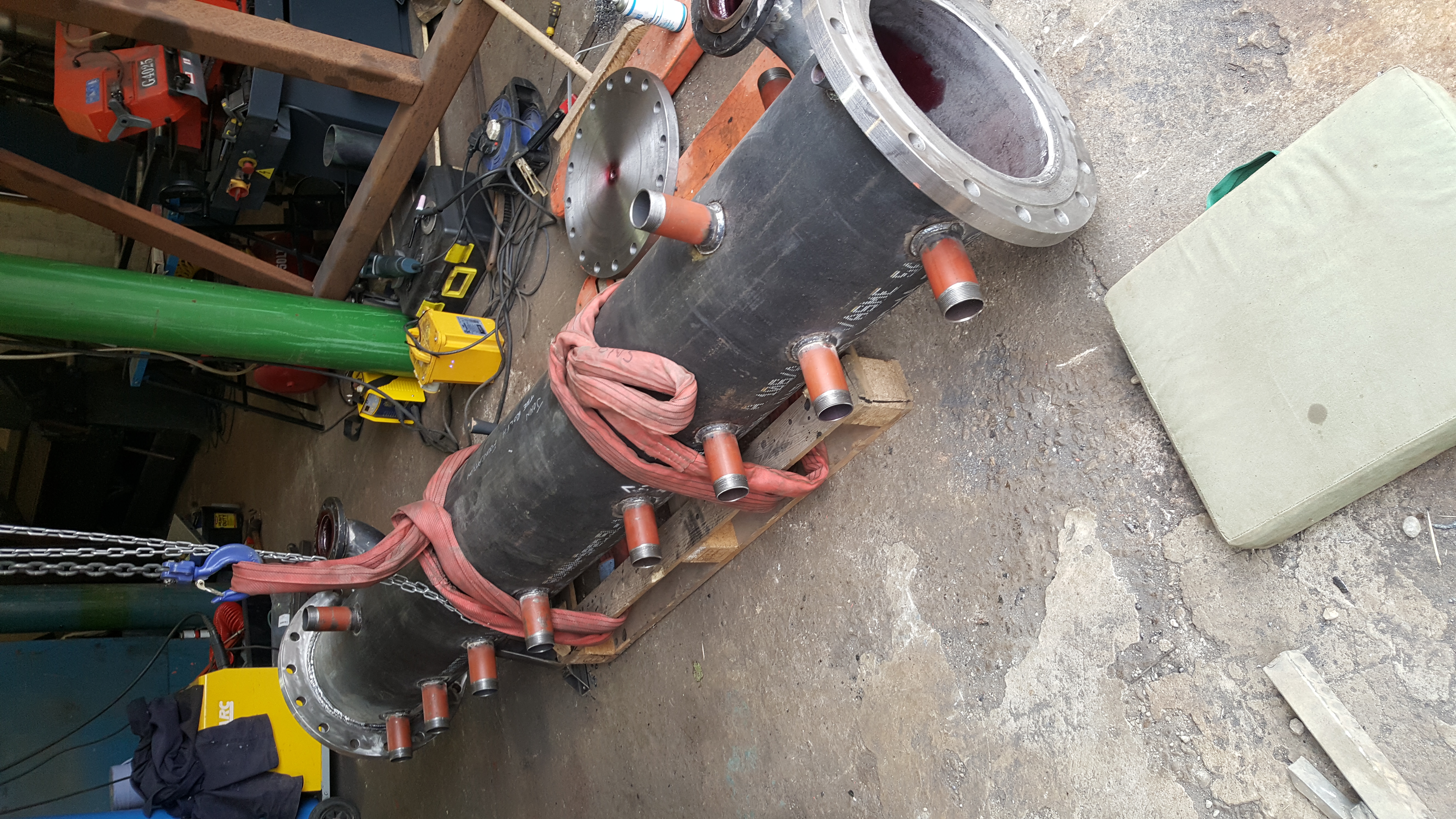 350mm diameter low loss header made for a boiler system.